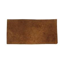 Camel Brown Solid Yak Leather Wallet For Women