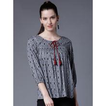 Women Grey Printed Top