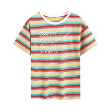 Striped T-shirt women short-sleeved summer