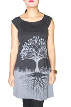 Tree Printed Cotton Tops for Ladies