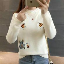 2019 Women Pullover Fashion Sweater Casual Long Sleeve O
