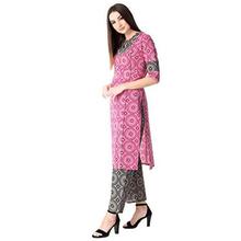 KHUSHAL Women's Cotton Printed Kurta with Palazzo Set