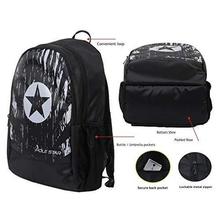 POLE STAR Polyester 30L Black Backpack with Laptop Compartment