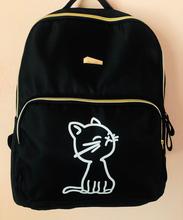 Black Kitty ladies Korean  Backpack College Bag & Multi Purpose Bag