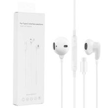 Type-C USB-C Stereo In-Ear Earphone Headset Deep Bass Headphone W/Mic