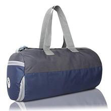 HEROZ Nylon Young 26 Ltr Gym Bag (Grey and Navy Blue)