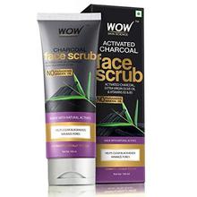 WOW Activated Charcoal Face Scrub - No Parabens & Mineral