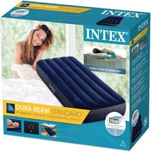 Intex Blue Flocking Single Increase Inflatable Mattress - 68756