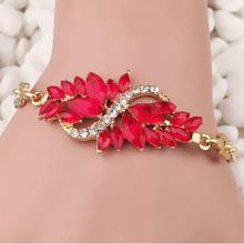 FashionieStore bracelet Trendy Women Fashion 18k Gold Plated Leaf 5 Colors Bracelets & Bangle RD