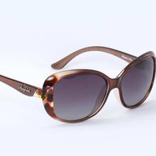 SP8424 Polarized Grey Gradient Havana Square Sunglasses For Women