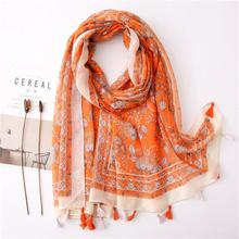 Korean Style Sun Protection Premium Printed Scarves For