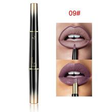 Double Ended Lip Liner Matte Lipstick Pencil Waterproof Long Lasting Lips Makeup Tool WH998