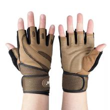 STYLISH PROFESSIONAL ANTI-SKID FITNESS HALF-FINGER GYM GLOVES