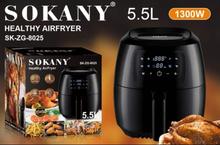 Sokany Digital Air Fryer 5.5 Lits