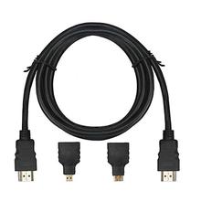 HDMI Cable + HDMI to Micro HDMI / Mini HDMI Adapters - Black