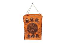 Orange Mandala Print Lokta Paper Rectangular Lamp Diffuser