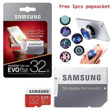 Samsung Class 10 32GB MicroSDHC Memory Card with SD Adapter And 1 Pcs Popsocket