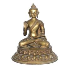 Golden 16'' Lord Buddha Decorative Statue