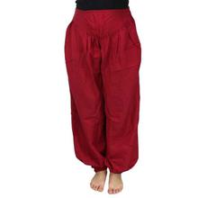 Brown Solid Harem Pants For Women (F8.1.138)