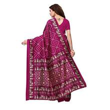 J B Fashion Women's Bhagalpuri Multi Color Saree With Blouse