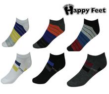 Happy Feet Pack of 6 Sports Ankle Socks (1004)