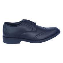 Black Leather Lace Up Oxford  Black Horse Formal Shoes For Men