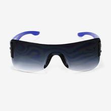 Rectangular Shaped Black Lens Sunglasses For Kids - Blue