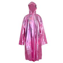 Pink Semi Transparent Scooty Raincoat For Women