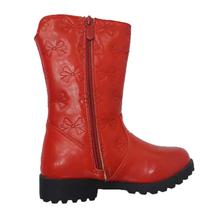 Red long boot.