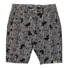 Black/White Cotton Printed Shorts For Men