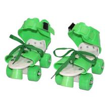 Green/White Adjustable Skate Shoes For Kids