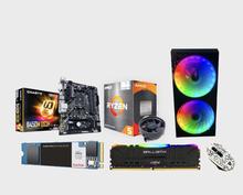 Budget Gaming PC With Ryzen 5 5600G, 700 Watt 80+ PSU, 8 Gb RGB Crucial Ballistix 3200Mhz RAM