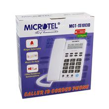MICROTEL MCT-1510CID CALLER ID CORDED PHONE - LANDLINE TELEPHONE SET  -White