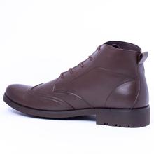 Caliber Shoes Coffee Lace Up Lifestyle Boots For Men - ( 235 C)