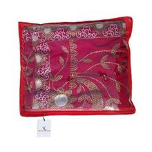 Kuber Industries 12 Piece Non Woven Single Saree Cover, Red