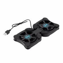 2 USB Port Mini Octopus Laptop Fan Cooler Cooling Pad