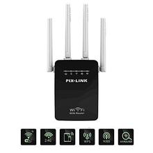 PIX-LINK Wireless WIFI Router WI-FI Repeater Booster Extender Home Network (Black)