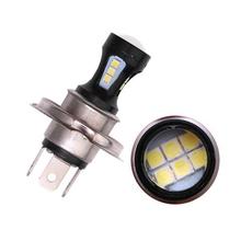 1PC 12-24V H4 Motorcycle 3030 LED Hi-Lo Beam Headlight