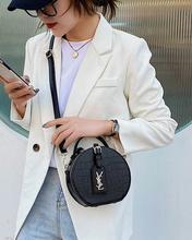 Korean stylish round leather crossbody bag