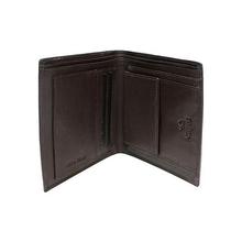 Chocolate Brown Bi-Fold Turtle Patched Wallet For Men