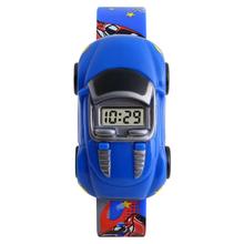 SKMEI 1241  3D Cute Cartoon Car shape Children Electronic Digital Watch Clock Kids Wristwatch For Boys Girls