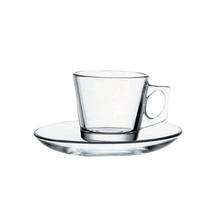 Pasabahce Vela Espresso Cup And Saucer (80 ml)-6 Pcs