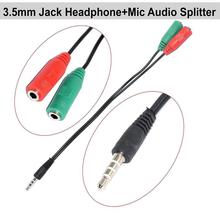 3.5mm Stereo Audio Jack Splitter Cable Adapter For Mobiles,Laptop,PC