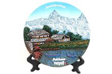 Multicolor Annapurna Ceramic Plate