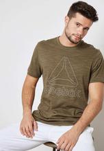 Reebok Moss Green Elements Marble T-Shirt For Men - CE3924