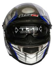 LS2  Black/White/Blue Nation Double Visor Full Faced Helmet - (396)