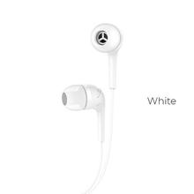 HOCO M40 Prosody Universal Wired In-ear Headset Earphone with Microphone for iPhone Samsung (White) - (DIG2)