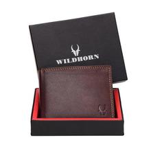 Wildhorn Nepal Brown Rfid Protection Enabled Genuine Leather Wallet With Gift Box Giftbox0179 Wr8