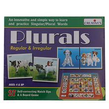 Creative Educational Aids Plurals Regular And Irregular Puzzle - Multicolored