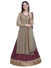 Stylee Lifestyle Gold Net Embroidered Dress Material